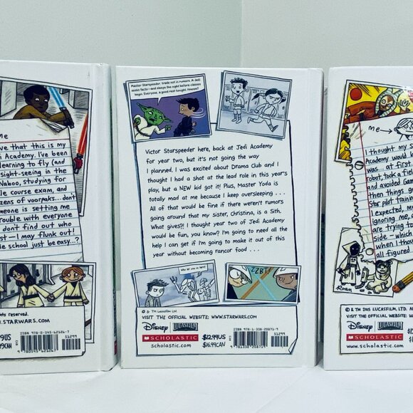 (3) STAR WARS JEDI ACADEMY:Phantom Bully/Force Oversleeps/Return of Padawan FINE - Picture 2 of 7